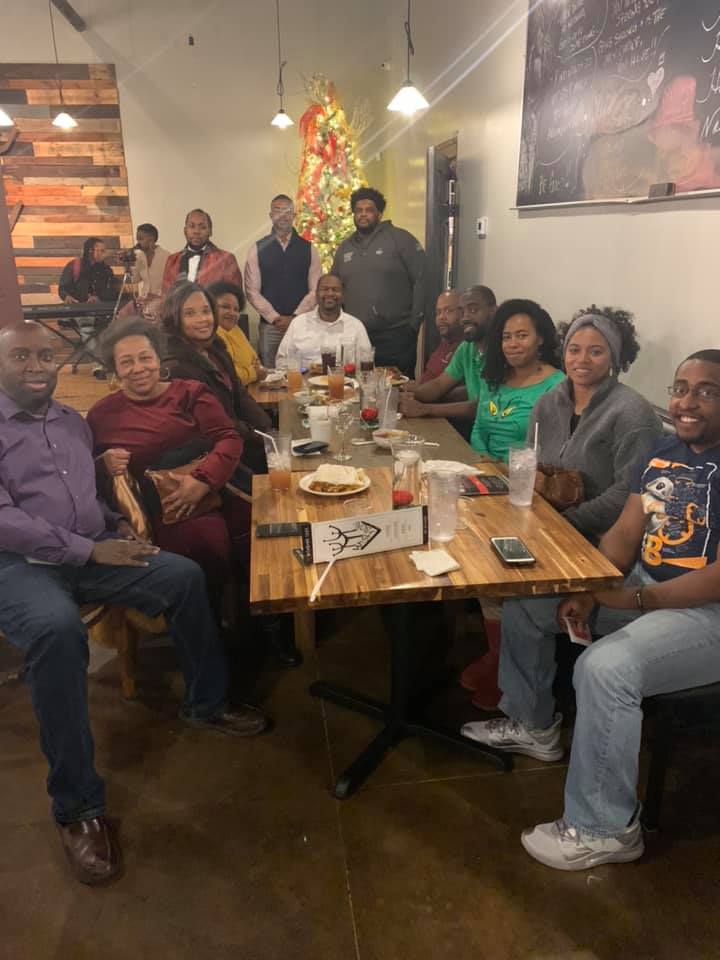 Members of NSBE-MP at social gathering event